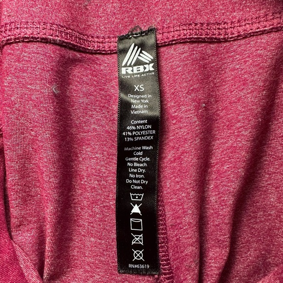 RBX Workout Leggings Women Size XS Purple Skinny Exercise Activewear Athleisure - Picture 9 of 10